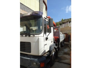 Dropside/ Flatbed truck CAMION GRUA  MAN 26414 6X2 2006 PALFINGER 23002 2000: picture 1
