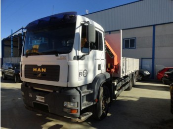 Dropside/ Flatbed truck CAMION GRUA MAN 28310 6X2 PALFINGER 32080 2005: picture 1