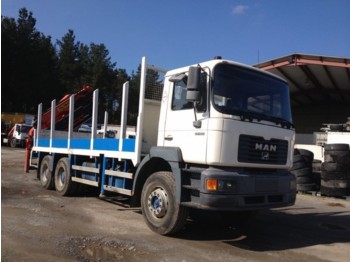 Dropside/ Flatbed truck CAMION GRUA MAN 33403 6X4 PALFINGER 27000 1999: picture 1