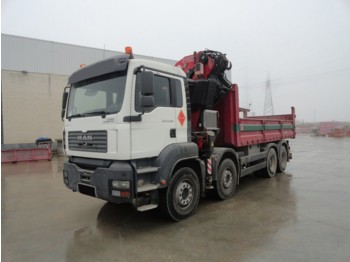 Dropside/ Flatbed truck CAMION GRUA MAN 41390 8X4 FASSI 480 2006: picture 1