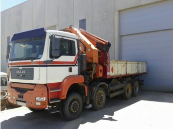 Dropside/ Flatbed truck CAMION GRUA MAN 41430 8X6 ATLAS 560 2006: picture 1