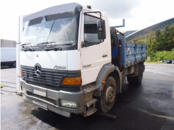 Dropside/ Flatbed truck CAMION GRUA MERCEDES BENZ 1828 4X2 HIAB 071-2 2000: picture 1