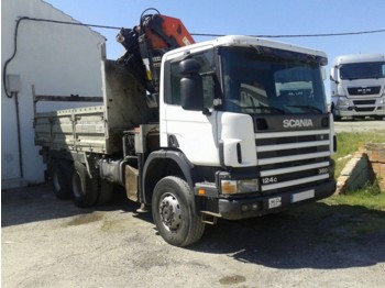 Dropside/ Flatbed truck CAMION GRUA SCANIA 360 6X6 PALFINGER PK 35000 2000: picture 1