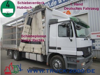 Curtainsider truck Mercedes-Benz 2540 Edscha Plane+Vorbereitung Mitnahmestapler