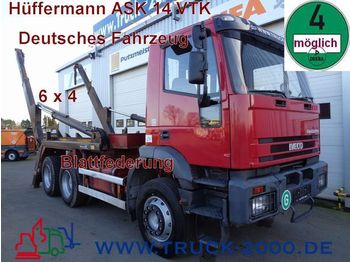 Skip loader truck IVECO 260 E 30 6x4 Teleabsetzer Blattfederung 1.Hand: picture 1