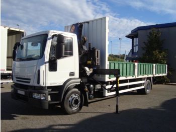 Dropside/ Flatbed truck IVECO EUROCARGO ML150E25 E4 + GRUA (GFG): picture 1