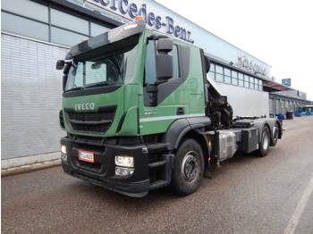 Skip loader truck Iveco 360.26 - AJK Koukkulaite - HMF 2620K6 - uutta vast: picture 1