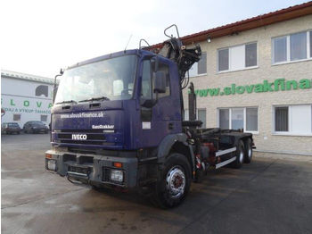 Hook lift truck Iveco EUROTRAKKER 260 E, 6x4, for containers: picture 1