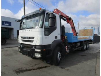 Autotransporter truck Iveco EUROTRAKKER 360 + FASSI F150: picture 1