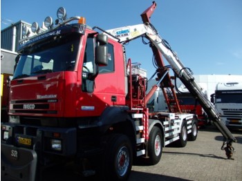 Hook lift truck Iveco EUROTRAKKER 440 + 8X4 + SPRING/SPRNG + 16T CRANE: picture 1