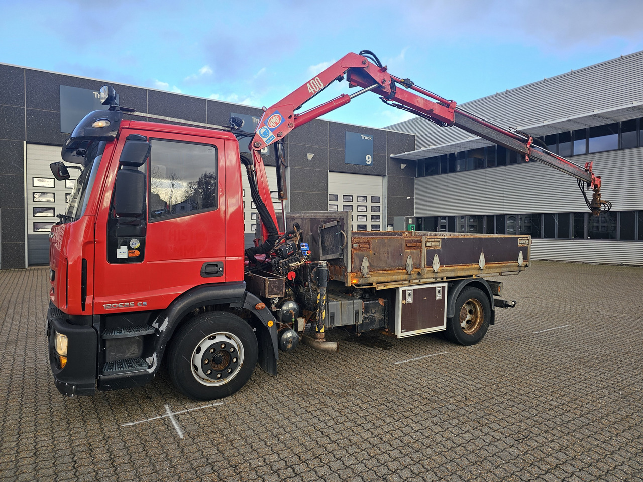 Tipper, Crane truck Iveco Euro Cargo 120E25: picture 4