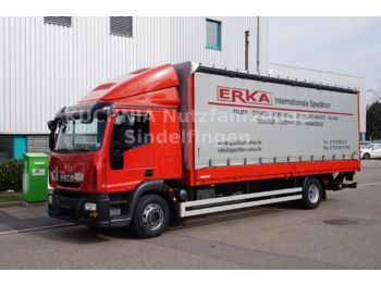 Curtainsider truck Iveco ML 140E28/P Pritsche 7,2m L-Haus LBW E-5 Klima: picture 1