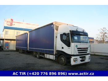Curtainsider truck Iveco STRALIS AS260S42 + vlek PANAV 120cm: picture 1
