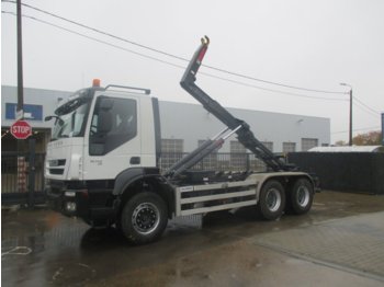 Hook lift truck Iveco TRAKKER 410 EURO5 - MULTILIFT: picture 1