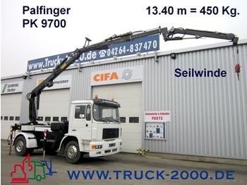 Truck MAN 14.264 Montage Kran Palfinger+Winde 18m = 450Kg: picture 1