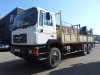 Dropside/ Flatbed truck MAN 33.372 HIAB 140: picture 1