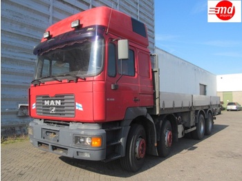 Dropside/ Flatbed truck MAN FE 35.464 8X4 MANUEL AIRCO FULL STEEL SUSPENSION: picture 1