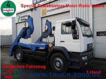 Skip loader truck MAN LE18.280 Telespezial Palfinger Meier-Ratio Kobra: picture 1