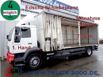 Curtainsider truck MAN LE 18.220 Edscha Schiebeplane Länge 7.30m 1.Hand: picture 1