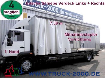 Curtainsider truck MAN LE 18.280 Edscha Plane Links+Rechts*Stapleraufn.: picture 1