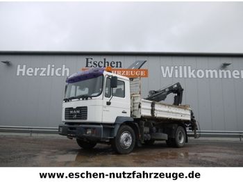 Tipper MAN ME 280 B 4x2, Hiab 122 ES-2 Kran: picture 1