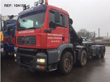 Skip loader truck MAN TGA32.460 - SOON EXPECTED - 8X4 MANUAL WITH HIAB: picture 1