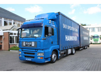 Curtainsider truck MAN TGA 18.400 XLX EURO 4 Volumen Plane Zug: picture 1