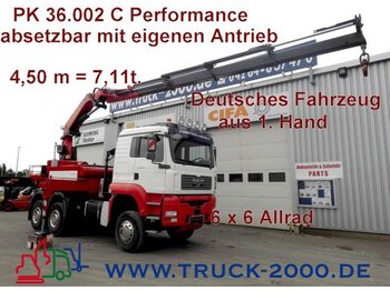 Dropside/ Flatbed truck MAN TGA 26.410 6x6 Kran PK36002 eigenerAntrieb aus09: picture 1