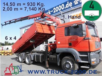 Dropside/ Flatbed truck MAN TGA 26.430 6x4 Atlas190.2*14.50m*+FB*8.50m=1,7t.: picture 1