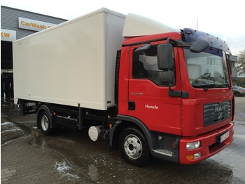 Container transporter/ Swap body truck for transportation of textile MAN TGL 10.180 AWL Wechselkoffer Euro 4: picture 1