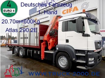 Truck for transportation of timber MAN TGS26.400 Atlas290.2E 8Ausschübe+Winde*21m=600Kg: picture 1
