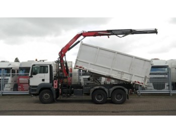 Tipper MAN TGS 26.320 6X4 2 SIDE TIPPER WITH FASSI 130 A.22: picture 1