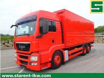 Box truck MAN TGS 26.400 LX 6X2-2 LL Euro 5, Getränkewagen, Liftachse, AHK, Ladebordwand BÄR 2000kg: picture 1
