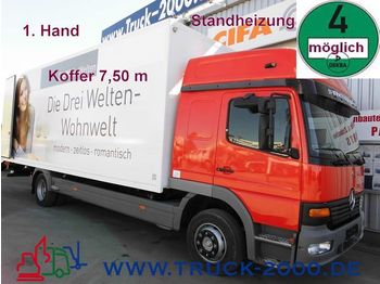 Box truck MERCEDES-BENZ 1223 Atego Koffer 7,50m*2 Betten*1.Hand*MAUTFREI: picture 1