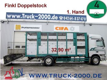 Livestock truck MERCEDES-BENZ 1843 Actros Finkl Doppelstock*Groß Vieh*verzinkt: picture 1