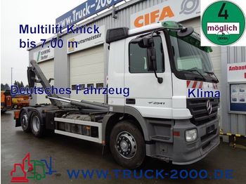 Hook lift truck MERCEDES-BENZ 2541 Actros Multilift Abroller*7 m Container: picture 1
