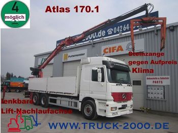 Dropside/ Flatbed truck MERCEDES-BENZ 2543 Actros Atlas 170.1 10,90m -1,32T/6,2m -2,5T: picture 1