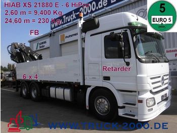 Dropside/ Flatbed truck MERCEDES-BENZ 2648 6x4 Hiab 288+Jib+Winde*3m=9,5t.*25m*250Kg.: picture 1