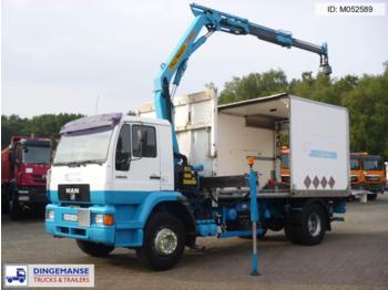 Dropside/ Flatbed truck M.A.N. 18.224 4x2 + PK9001B + taillift: picture 1