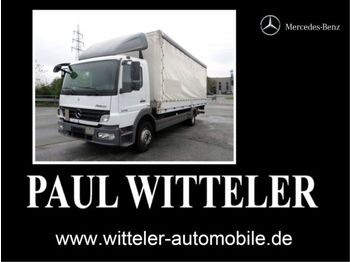 Curtainsider truck Mercedes-Benz 1218 L, Luft.,LBW, Klima, SHZ, Kabine verlängert: picture 1
