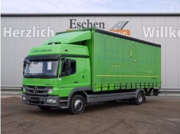 Curtainsider truck Mercedes-Benz 1229 L, 4x2, Atego, LBW, BL/LU, AHK, Edscha: picture 1