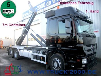 Hook lift truck Mercedes-Benz 2544 Actros 7m Container Deutsches Kfz. 1.Hand: picture 1
