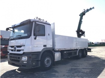 Dropside/ Flatbed truck Mercedes-Benz 2546 ACTROS 6X2 + HIAB 166: picture 1