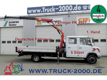 Dropside/ Flatbed truck Mercedes-Benz 815 D Vario + Kran PK 4501*Deutsches Fahrzeug: picture 1