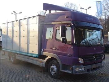 Livestock truck Mercedes-Benz 818 4x2 / Viehaufbau / Klima: picture 1