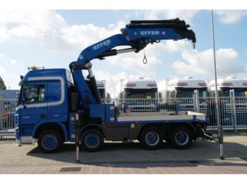 Truck Mercedes-Benz ACTROS 3248 8X4 WITH EFFER 850 CRANE: picture 1