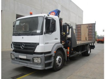 Autotransporter truck Mercedes-Benz AXOR 1828 + crane 16ton/m: picture 1