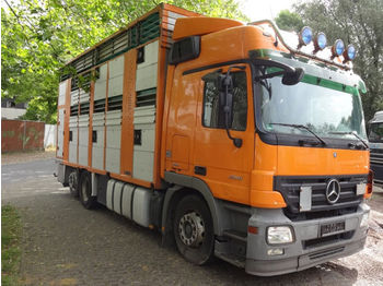 Livestock truck Mercedes-Benz Actros 2541 MP2  Irma doppelstock Hubdach: picture 1
