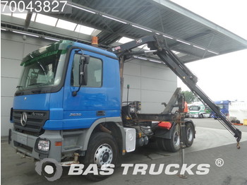 Container transporter/ Swap body truck Mercedes-Benz Actros 2636 K 6X4 Big-Axle Steelsuspension 3-Pedals Euro 3 Mit HIAB 099E-5 HIDUO: picture 1