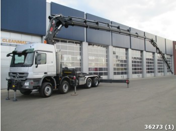 Truck Mercedes-Benz Actros 4144 8x4 Euro 5 with Hiab 105 t/m crane +: picture 1